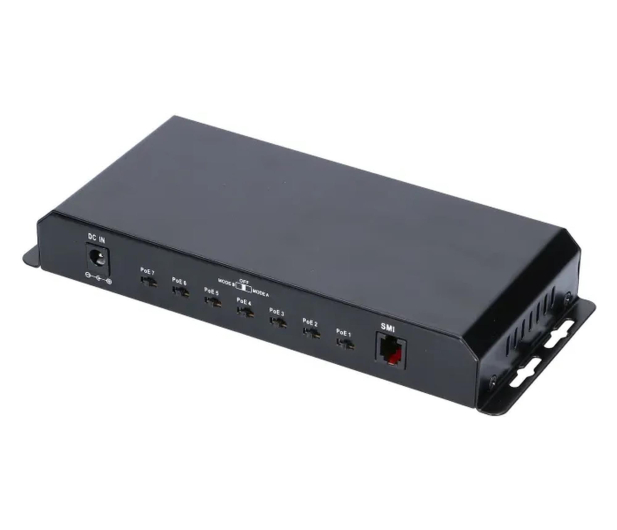 ExtraLink KRATOS PoE 7x Gigabit PoE, 1x Uplink RJ45, Zasilacz 24V 2.5A - 1542594 - zdjęcie 3